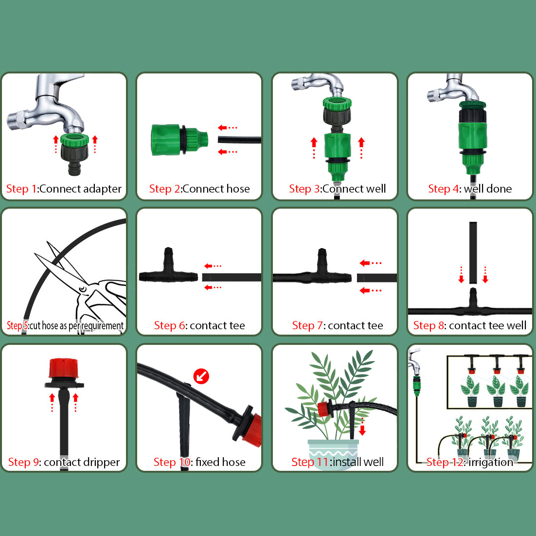 Sera 15M-30M DIY damla sulama  - Smart Garden Project incelemesi ve fiyatı