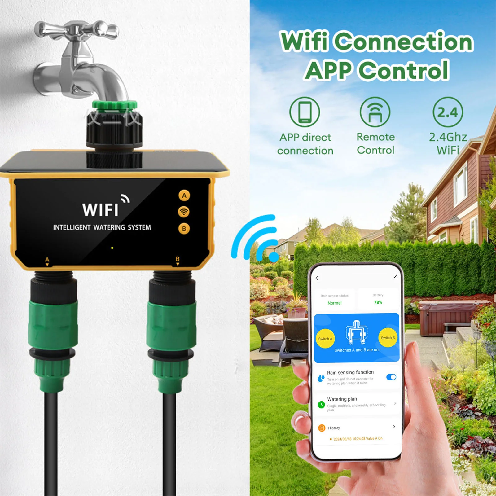Güneş enerjili WiFi akıllı sul - Smart Garden Irrigation incelemesi ve fiyatı