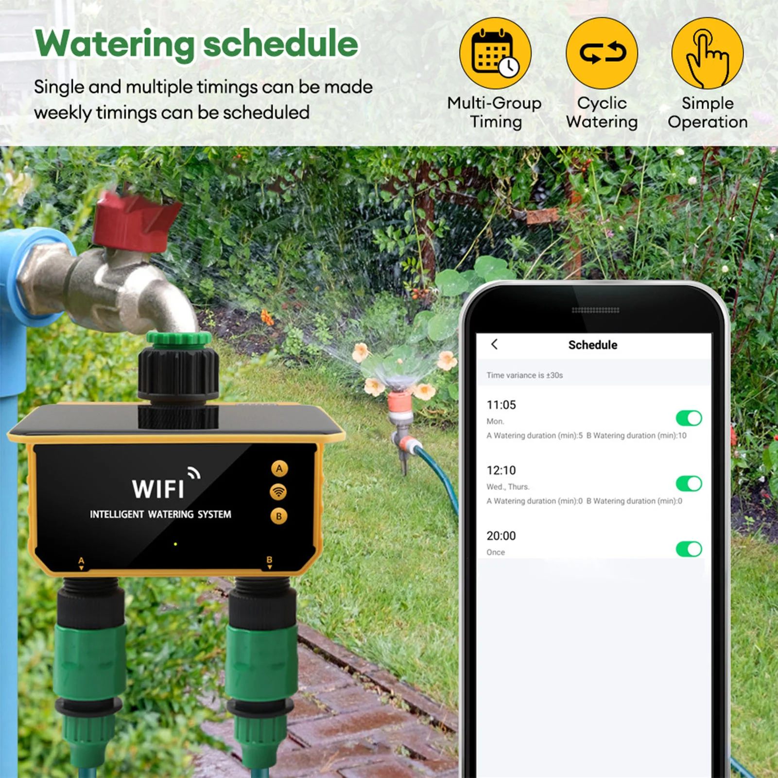 Güneş enerjili WiFi akıllı sul - Smart Garden Irrigation incelemesi ve fiyatı